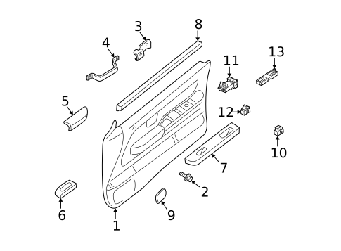 Front Door for 2002 Nissan Xterra #0