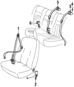 9156355 - Electrical: Belt &amp; Retractor for Volvo: 960 Image