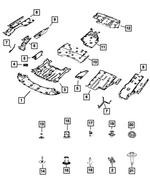 68244845AD - Frame, Bumper and Fascia: Diffuser Panel for Mopar Image