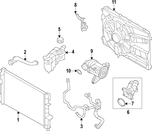 Radiator & Components for 2020 Volvo S60 #2
