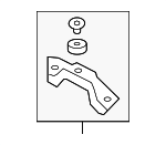 20711JF00A - : Converter &amp; Pipe Mount Bracket for Nissan: GT-R Image