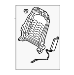 88310GG000 - Body: Seat Back Frame for Kia Image