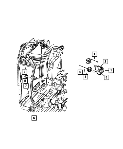 Fuel Tank Filler Tube for 2010 Chrysler Town & Country #0