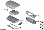 51162993663 - Vehicle Trim: Trim Cover For Slide Unit for BMW Image