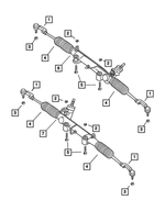 52125484AA - Steering: Tie Rod End, Left for Jeep: Liberty Image