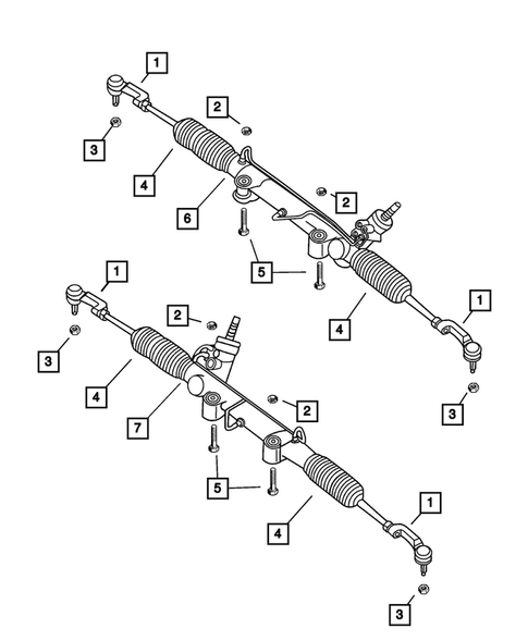 Steering Gear for 2007 Jeep Liberty #0