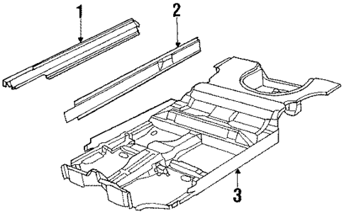 Rocker Panel for 1986 Pontiac 6000 #0