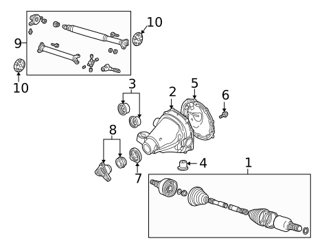 Axle Components for 2005 Ford Thunderbird #0