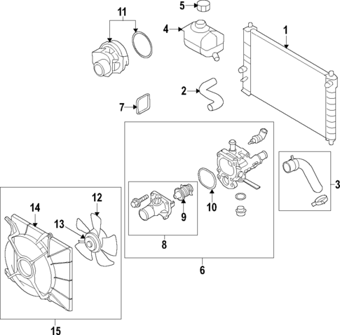 Water Pump for 2009 Pontiac G3 #0