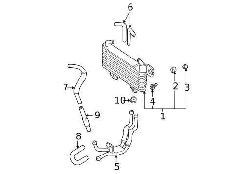 Oil Cooler for 2003 Hyundai Santa Fe #0