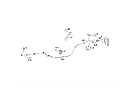 Refrigerant Line Arrangement for 2011 Mercedes-Benz GL550 #0