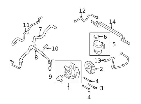 Pump & Hoses for 2010 Lincoln MKT #0