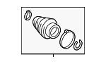 4KE498203 - Suspension: Outer Boot for Audi Image