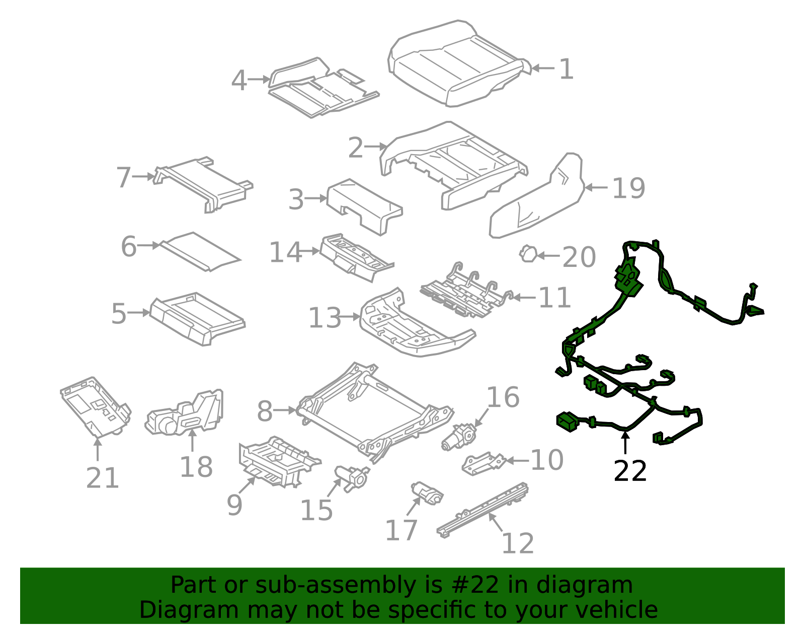 32272710 - Power Seat Wiring Harness | Volvo OEM Parts Direct