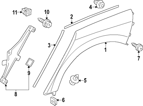 Exterior Trim - Quarter Panel for 2025 Toyota GR Corolla #0