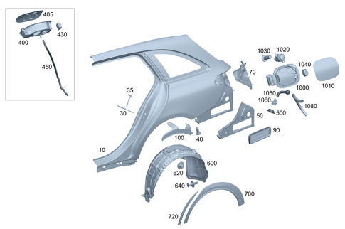 Rear Fender for 1984 Mercedes-Benz 300CD #0
