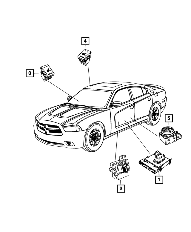 56042387 - Electrical: Adjustable Pedals Switch for Mopar Image image