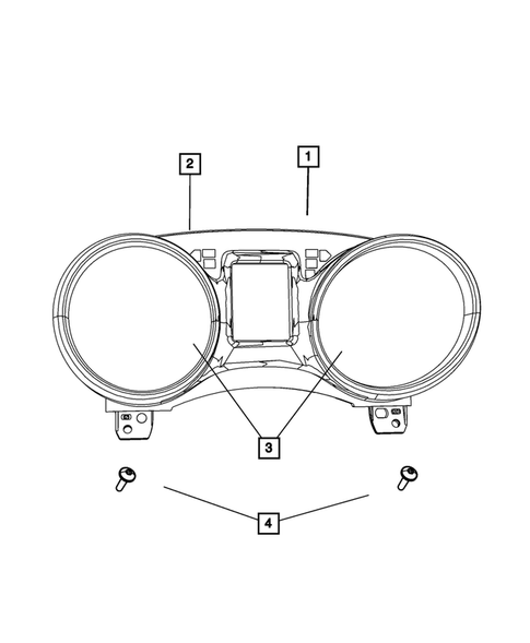 Instrument Panel Cluster for 2017 Dodge Journey #0