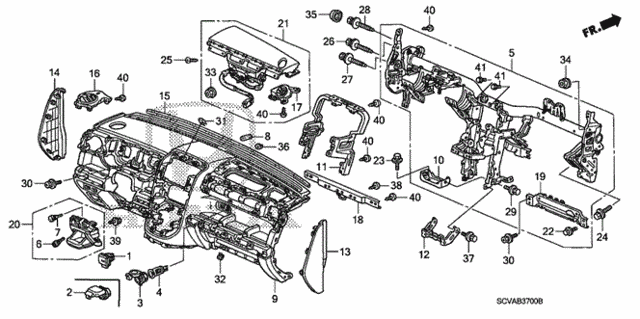 Instrument Panel for 2008 Honda Element #0