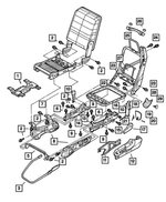 5010212AA - Interior Trim: Control Unit Bracket for Dodge: Ram 2500, Ram 3500 Image