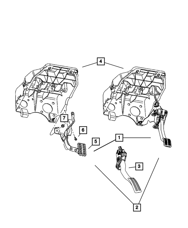 « 68128177AA – Fuel : Réglable Ensemble De Pedale pour Mopar Image »