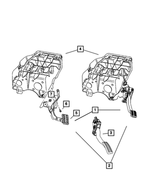 68128177AA - Fuel: Adjustable Pedal Assembly for Mopar Image