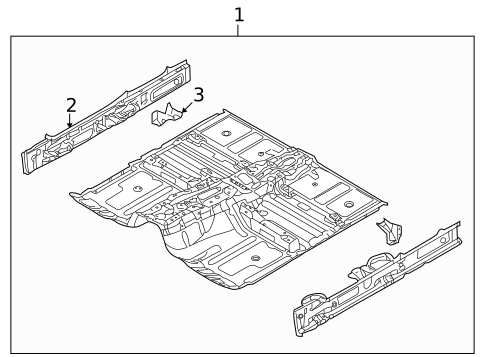 Floor & Rails for 2009 Kia Borrego #0