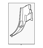 FL3Z1531013AL - Body: Lower Pillar Trim for Ford Image