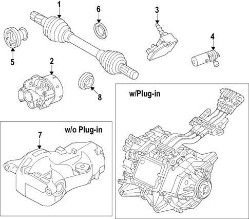 Propeller Shaft for 2017 Volvo V90 Cross Country #2