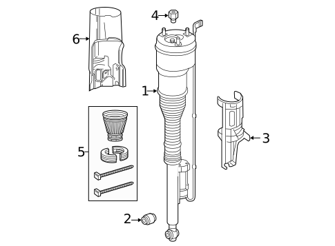 Struts & Components for 2019 Mercedes-Benz S 560 #0