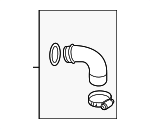 7P0145708A - Cooling System: Upper Hose for Volkswagen: Touareg Image