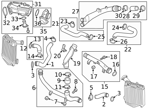Intercooler for 2015 Volkswagen Jetta #2