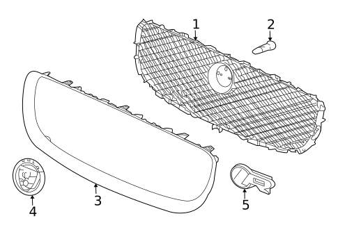 Grille & Components for 2013 Jaguar XJ #0