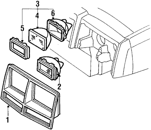 Headlamp Components for 1985 Buick Riviera #0
