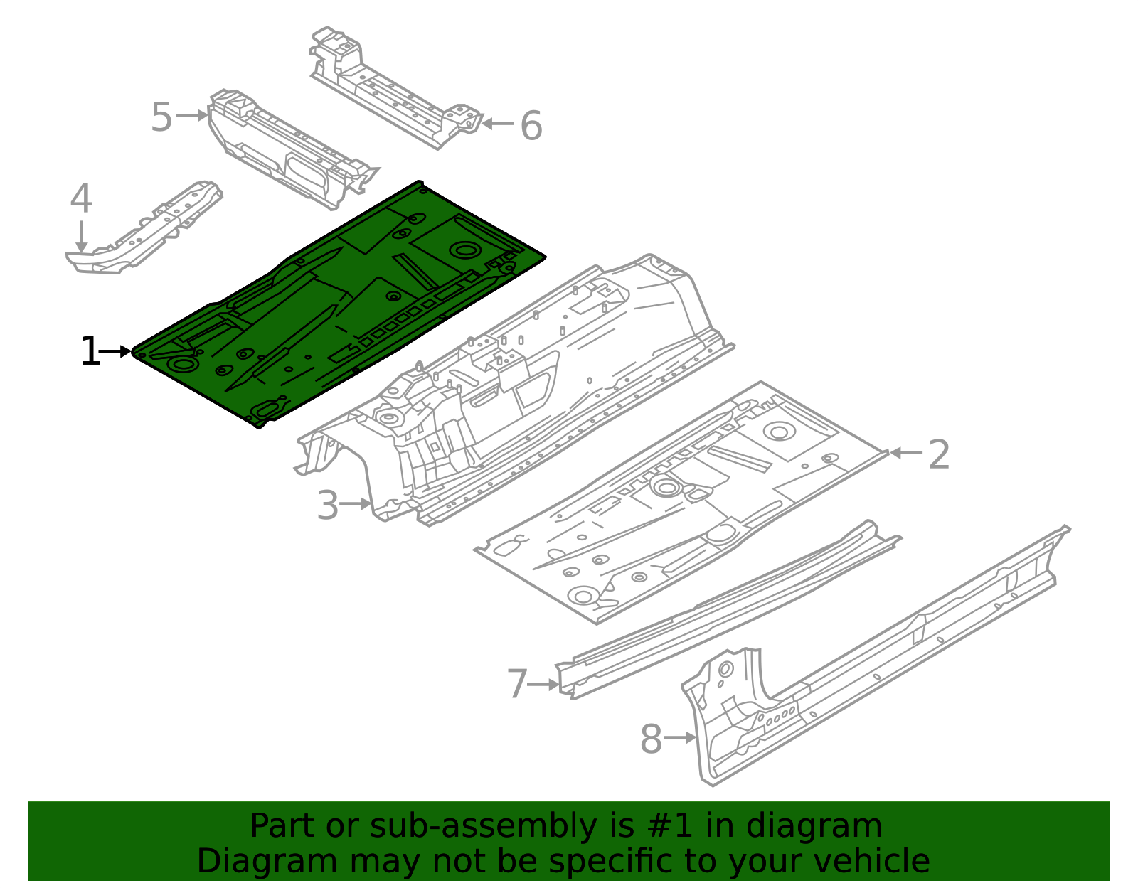 2013-2016 Mazda CX-5 Floor Pan KD53-53-602 | OEM Parts Online