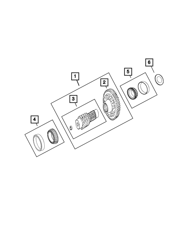 68257593AA - AS60T; 6 Speed HD; Automatic Transaxle: Transmission Differential Pinion for Mopar Image image