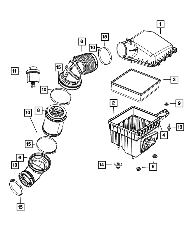 53032648AF - Fuel: Air Cleaner Cover for Mopar Image image