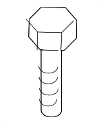 9GG600620B - Body: Radiator Support Bolt for Mazda Image