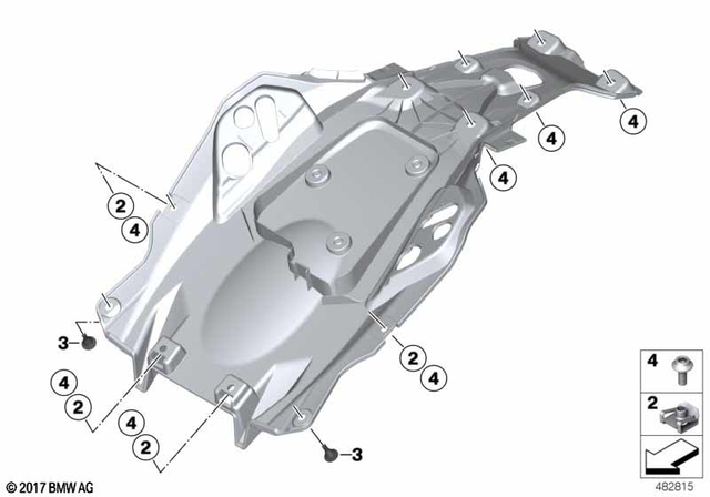 46638561435 - Frame and Mounting Parts: Tail Cowling Bottom -  for BMW-Motorrad Image