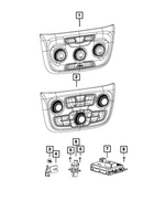 68518281AC - Air Conditioners and Heaters: Vehicle Feature Controls Center Stack for Mopar Image
