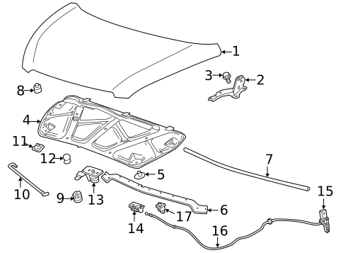 Hood & Components for 2016 Chevrolet Spark EV #0