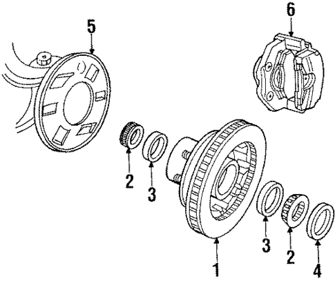 Front Brakes for 1990 Dodge W150 #2