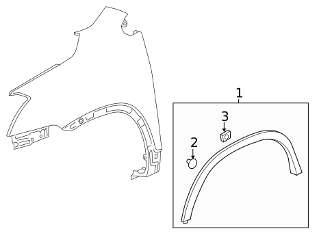 Exterior Trim - Fender for 2017 Buick Encore #0