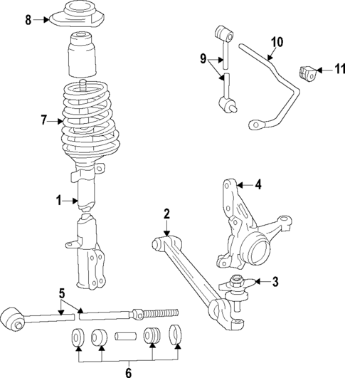 Suspension Components for 1985 Toyota MR2 #0