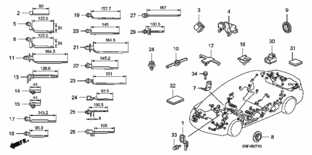 Harness Band - Bracket for 2006 Honda Civic #0