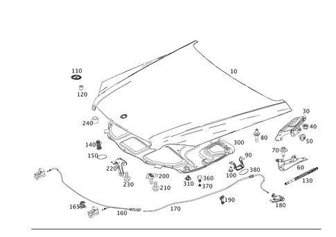 Engine Hood for 2014 Mercedes-Benz GLK250 #0