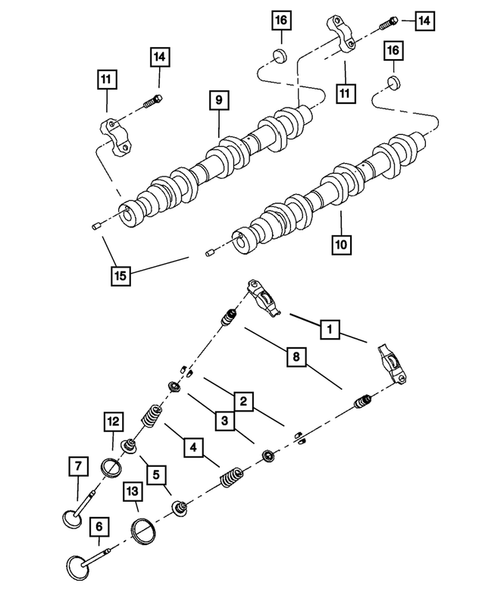 Camshaft and Valve for 2008 Jeep Liberty #0