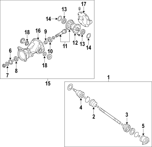 Propeller Shaft for 2009 Hyundai Santa Fe #0