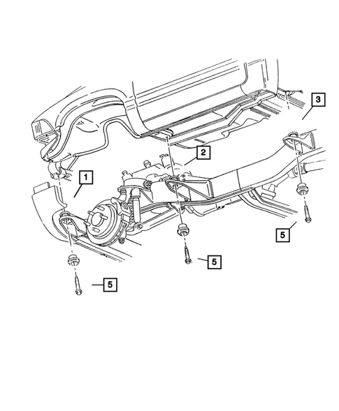 Body Hold Down for 2001 Dodge Ram 2500 #1