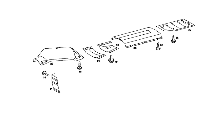 1076820871 - Exhaust System: Shielding for Mercedes-Benz Image image